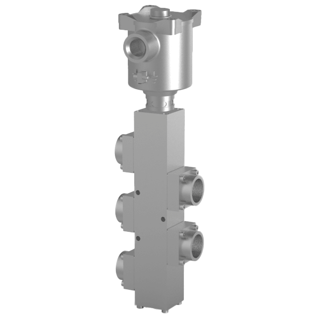 Bifold Pilot Operated Direct-Acting Solenoid Valve, SPR-16 5/2